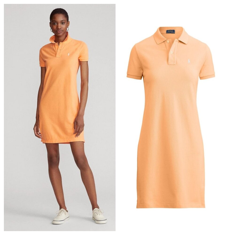 Polo Ralph Lauren Pony Cotton Mesh Polo Dress